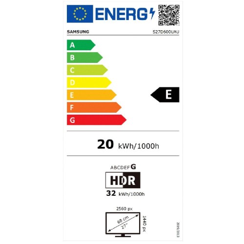 ΟΘΟΝΗ ΗΛΕΚΤΡΟΝΙΚΟΥ ΥΠΟΛΟΓΙΣΤΗ SAMSUNG S27D600UAU  27" IPS QHD 100Hz 5ms